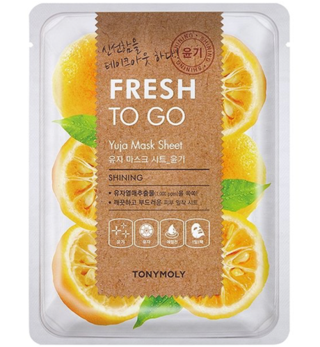 Tony Moly �������� ����� � ���������� ������� ����, Fresh To Go Yuja Mask Sheet