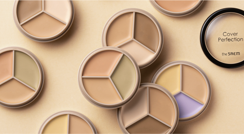 The SAEM   -,  01 Correct Beige, Cover Perfection Triple Pot Concealer  7