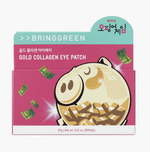 [Игра в кальмара] Bringgreen Гидрогелевые патчи с золотом и коллагеном, Gold Collagen Eye Patch фото 7