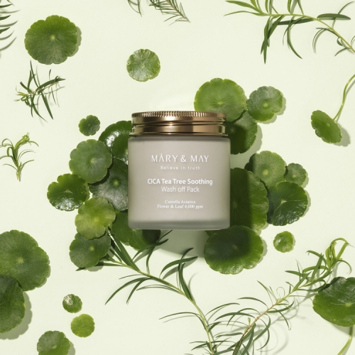 Mary&May ��������� �������� ����� � ��������� � ������ �������  CICA Tea Tree Soothing Wash Off Pack ���� 2