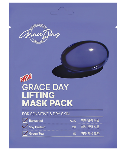 Grace Day Тканевая лифтинг-маска с бакучиолом  Lifting Mask Pack