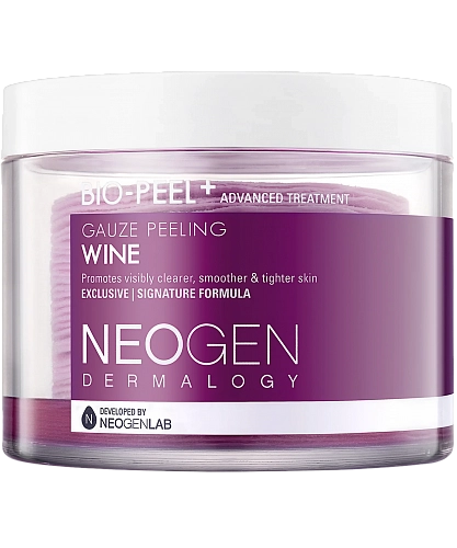 NEOGEN Пилинг-пэды с красным вином и кислотами 30 шт  Dermalogy Bio-Peel Gauze Peeling Wine