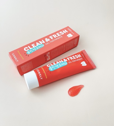 Consly      +    Clean&fresh gel toothpaste red ginseng & acerola  6