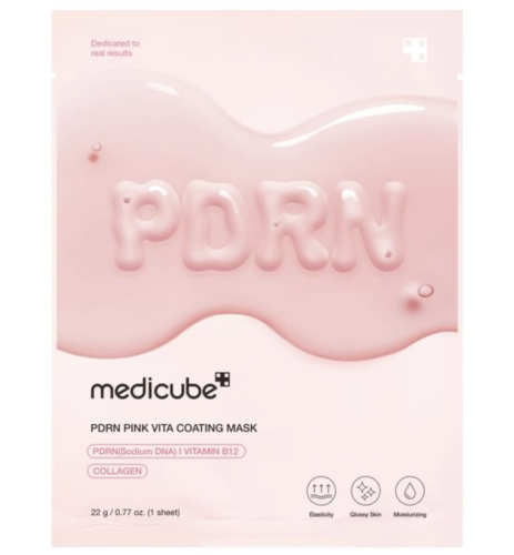 Medicube �������� ����� � PDRN ������ � ����������, PDRN Pink Vita Coating Mask