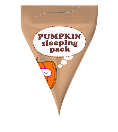 Too cool fo school Ночная маска для лица с тыквой (пирамидка)  Pumpkin sleeping pack