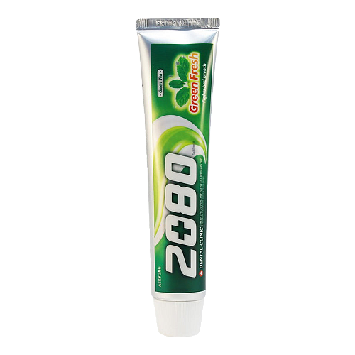 2080 Зубная паста с зелёным чаем, нежная мята  Green fresh dental clinic toothpaste