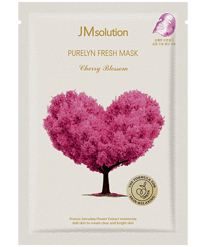 JMsolution Тканевая маска с сакурой и пептидами  Purelyn Fresh Mask Cherry Blossom