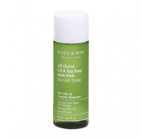Mary&May ˸���� ����� ��� ���������� ���� � ��������� � ������ ������� (����), Vegan CICA Tea Tree AHA PHA Toner Mini