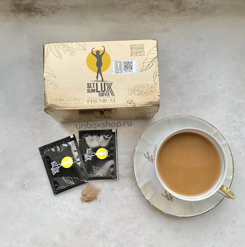 [] Lux Coffee     , 30  SLT Slim Lux Coffee Premium L-carnitine&Collagen, 30 sachets  2