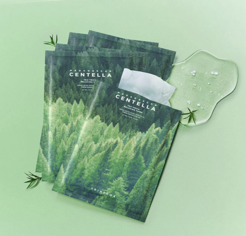 SKIN1004 �������� ����� � ������ ������� � ���������, Madagascar Centella Tea-Trica Relaxing Mask ���� 3