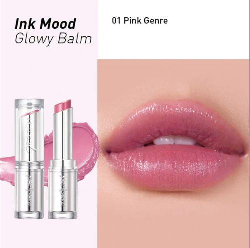 Peripera     ,  01 Pink Genre, Ink Mood Glowy Balm  4