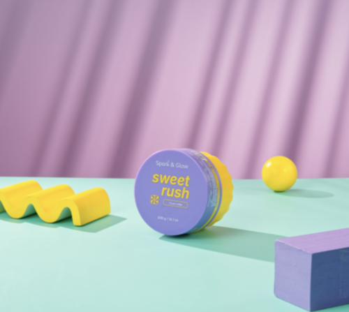 Spark&Glow ����� ��� ���� � �������� ������ ��������, Sweet Rush Purple Toffee Body Scrub ���� 5