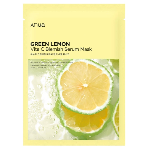 Anua          , Green Lemon Vita C Blemish Serum Mask