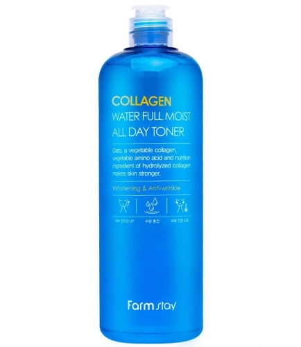 FarmStay ����� ��� ���� � ���������� 500 ��, Collagen Water Full Moist All Day Toner