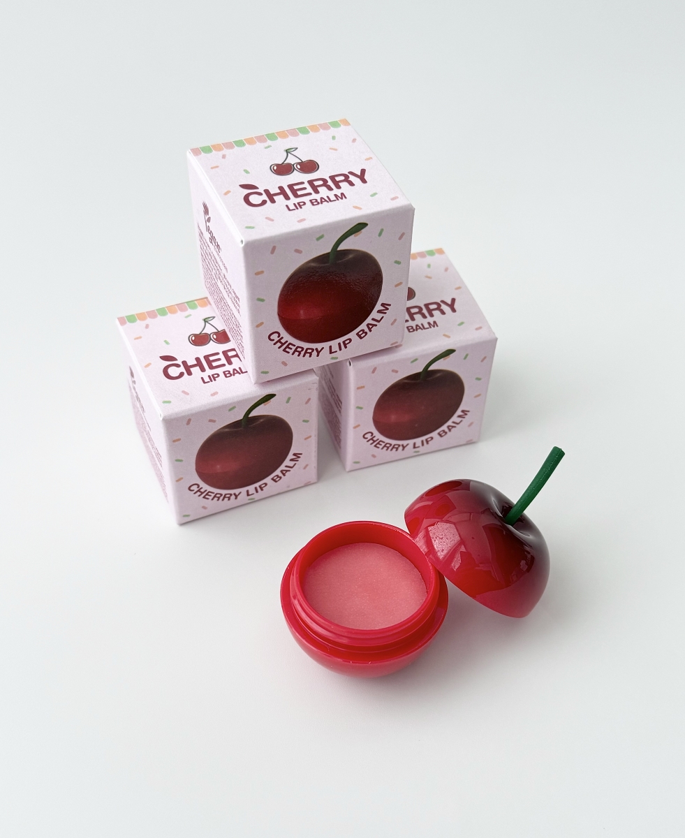 Купить PrettySkin Питательный бальзам для губ «Вишня», Cherry Lip Balm в  интернет-магазине корейской косметики UNBOXSHOP