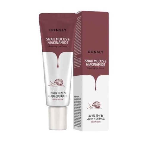 Consly ����������������� ���� ��� ��� � ������� ������ ������ � ������������, Snail Mucus & Niacinamide Repairing Eye Cream