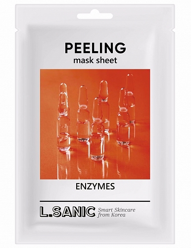 L.Sanic Тканевая маска-пилинг с энзимами  Enzymes peeling sheet mask