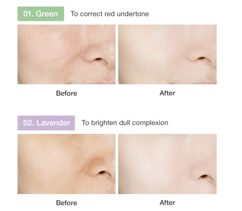 The SAEM ���������� ���� ��� ������, ������� 02 Lavender,  Airy Cotton Make Up Base ���� 2