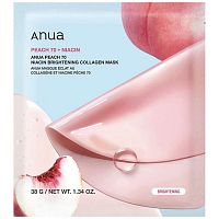 Anua Гидрогелевая коллагеновая маска с персиком и ниацинамидом, Peach 70 Niacin Brightening Collagen Mask