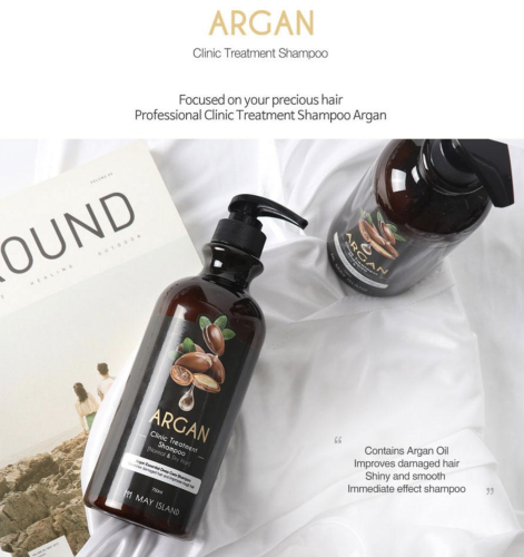May Island ����������� ������� � ��������� ������ 750 ��, Argan Clinic Treatment Shampoo ���� 2