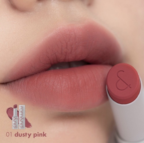 Rom&nd   ,  01 Dusty Pink  Zero Matte Lipstick  7