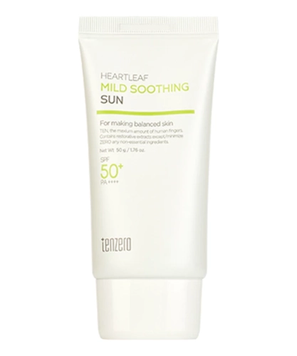 Tenzero       , Heartleaf Soothing Mild Sun Cream SPF50+ PA++++