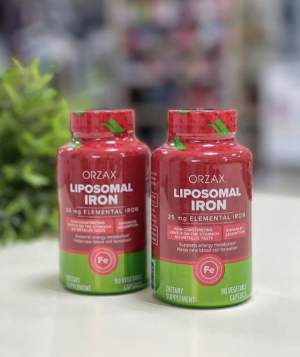 [] Orzax   , 90   Liposomal Iron Dietary Supplement  10