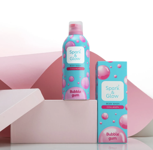Spark&Glow   -   c   , Bubble Gum Body Wash Collagen  2