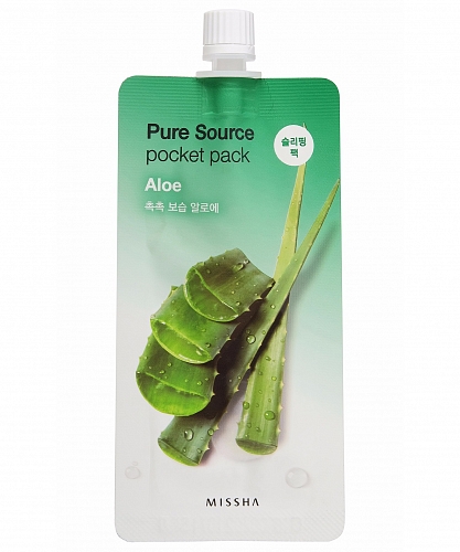 Missha       10   Pure source pocket pack aloe