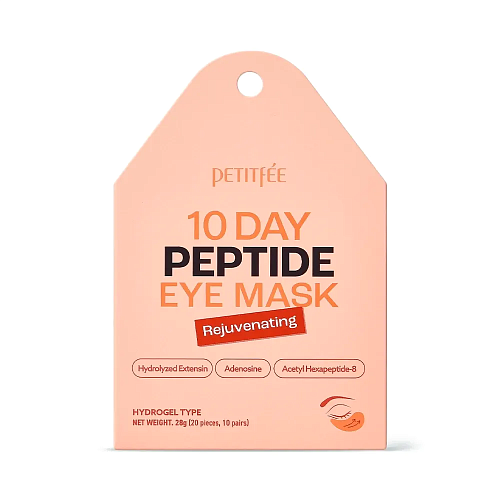 Petitfee Гидрогелевые патчи с пептидами и лактобактериями  10 Day Peptide Eye Mask – Rejuvenating