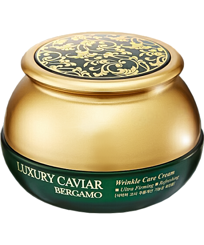 Bergamo Крем для лица с чёрной икрой  Luxury caviar wrinkle care cream