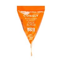 Consly          (), Mini To Go Black Sugar & Walnut Face Scrub