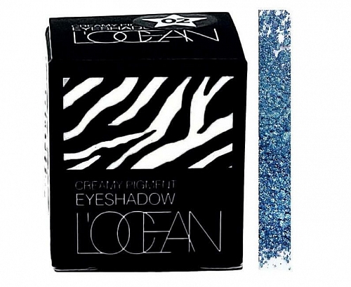 L'OCEAN     ,  21 Victoria Blue, Creamy Pigment Eye Shadow