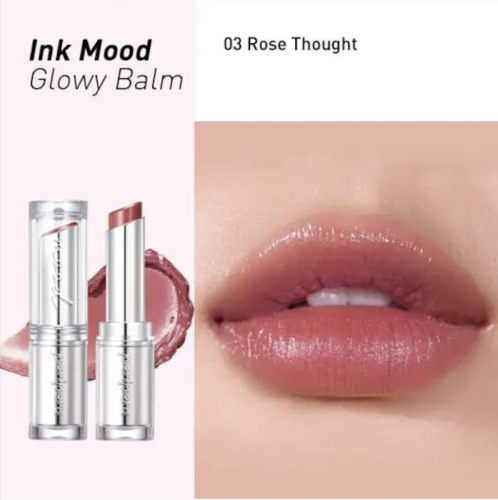 Peripera     ,  03 Rose Thought, Ink Mood Glowy Balm  6