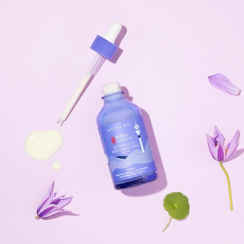 Mary&May -  ,    , Vegan Retinol 0.1% Bakuchiol Cica Serum Seoul Edition  3