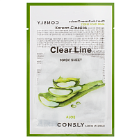 Consly      , Clear Line Korean Classics Aloe Mask Sheet