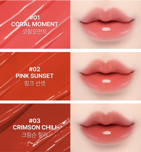 YNM  -  ,  01 Coral Moment  Candy Pop Glow Melting Balm  4