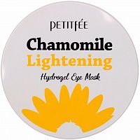 Petitfee Гидрогелевые патчи с ромашкой  Chamomile lightening hydrogel eye mask