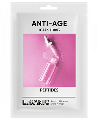 L.Sanic Тканевая маска антивозрастная  Peptides anti-age mask sheet