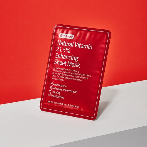 By Wishtrend ��������������� �������� ����� � ��������� � � ���������, Natural Vitamin 21,5% Enchancing Sheet Mask ���� 4