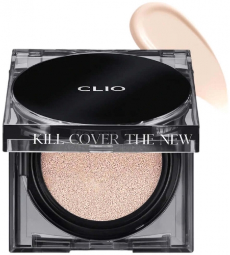 Clio Стойкий тональный кушон с полуматовым невесомым покрытием, оттенок 2-BP Lingerie, Kill Cover The New Founwear Cushion SPF50+ PA+++