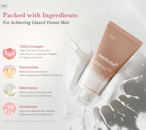 Medicube ������ �������� �����-����� � ���������� � ������������, Collagen Milk Toning Wrapping Mask ���� 5