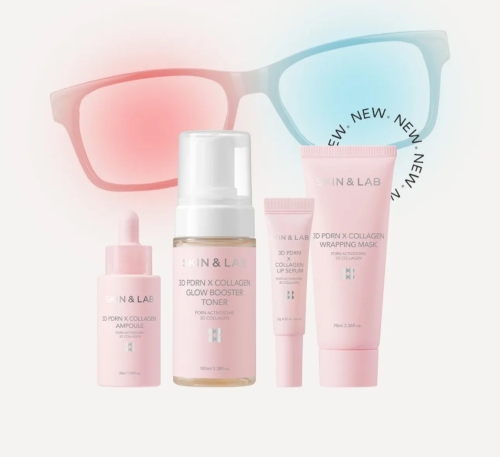 SKIN&LAB �����: ��������� ��� ��� c ���� + ������, 3D PDRN x Collagen Lip Serum Set ���� 2