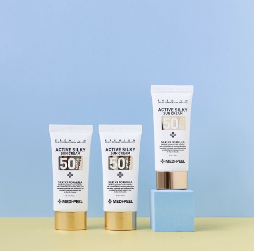 MEDIPEEL      ,  Active silky sun cream SPF50+ PA+++  3