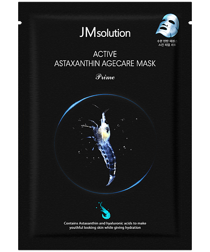 JMsolution Тканевая маска с астаксантином  Active asthaxanthin age care mask prime