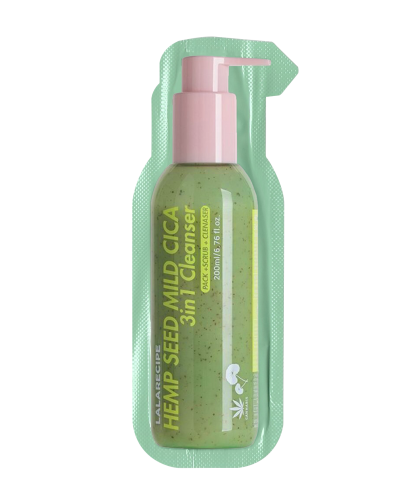 LALARECIPE  -       (), Hemp Seed Mild Cica 3in1 Cleanser Mini