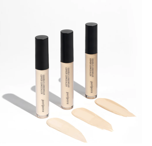 Peripera  ,  01 Pure Ivory, Double Longwear Cover Concealer  6