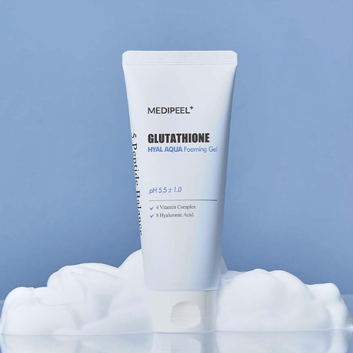 MEDIPEEL  -   c    , Glutathione Hyal Aqua Foaming Gel Cleanser  2
