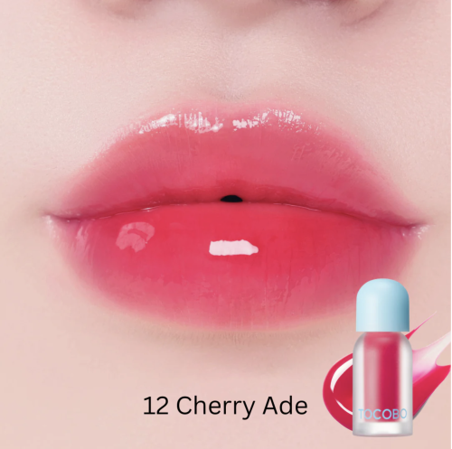 TOCOBO  -  ,  12 Cherry Ade, Juicy Berry Plumping Lip Oil Glam Max  4