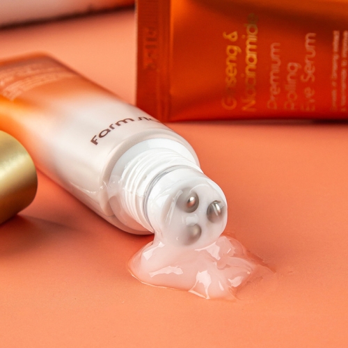 FarmStay ���������-������ ��� ��� � ��������� � ������������, Ginseng&Niacinamide Premium Rolling Eye Serum ���� 4